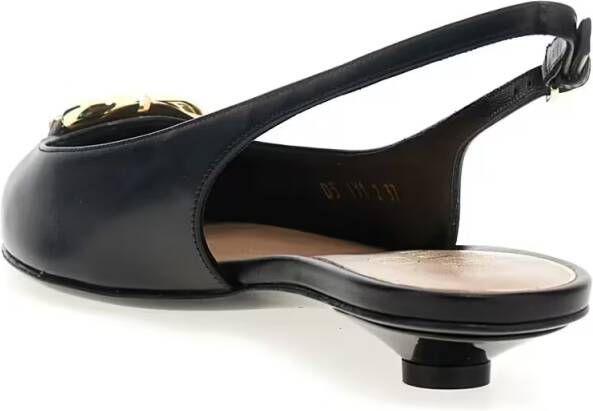 Valentino Garavani Hoge hakken 'Vlogo' Slingback in zwart