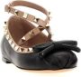 Valentino Garavani Loafers Ballerina Rockstud in zwart - Thumbnail 1