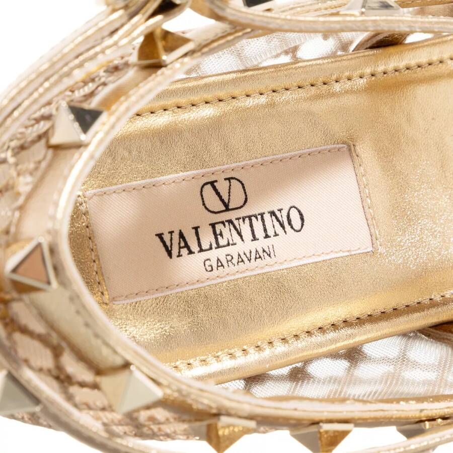 Valentino Garavani Loafers Ballerina Rockstud 05 in goud