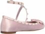 Valentino Garavani Loafers Ballerina Rockstud in paars - Thumbnail 1