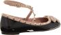 Valentino Garavani Loafers Ballerina Rockstud in zwart - Thumbnail 1
