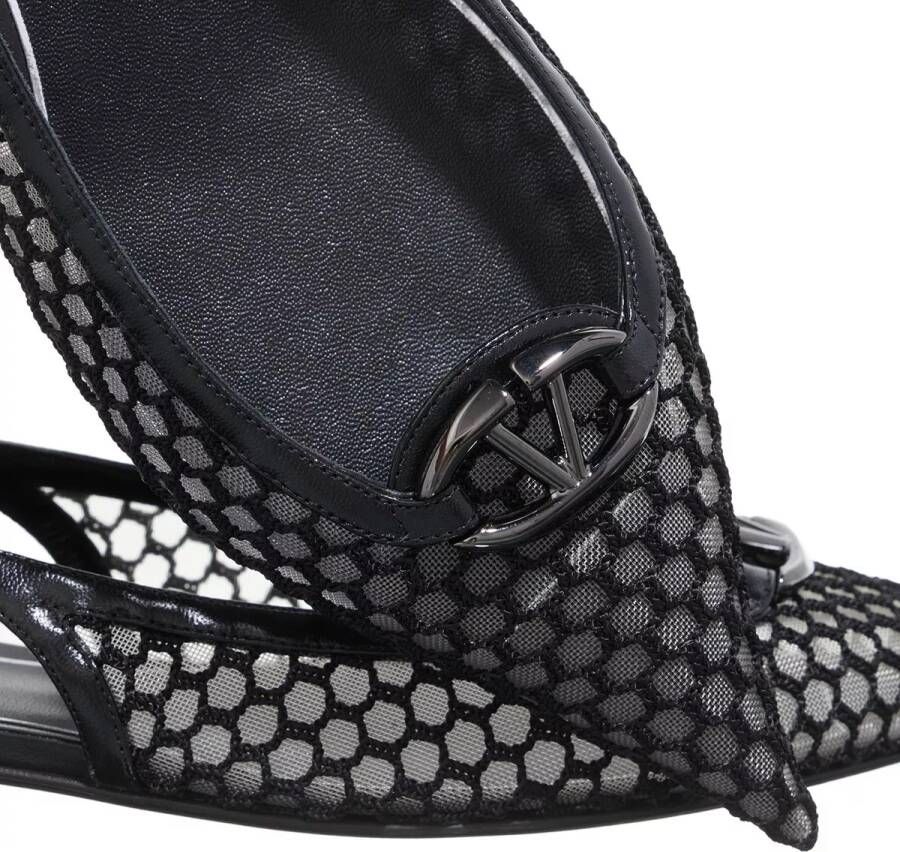 Valentino Garavani Loafers Ballerina Vlogo in zwart