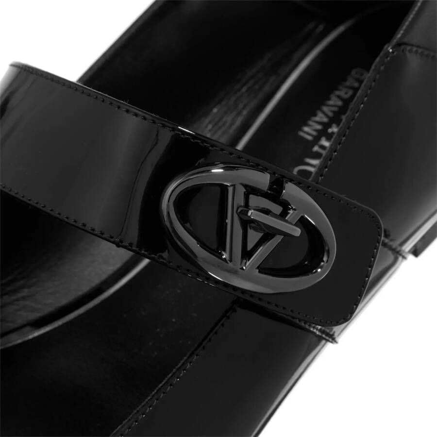 Valentino Garavani Loafers Ballerina Vlogo in zwart
