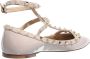 Valentino Garavani Loafers Rockstud Ballerina in grijs - Thumbnail 1
