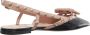 Valentino Garavani Loafers Rockstud Bow T.05 Ballerina in zwart - Thumbnail 1