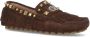 Valentino Garavani Loafers Plaster Claster Driver in bruin - Thumbnail 1