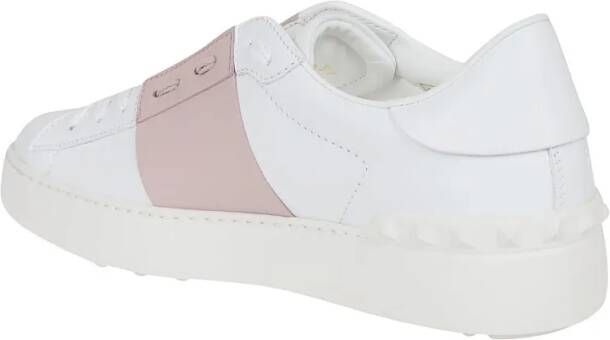 Valentino Low-Top Sneakers White Calfskin Open Sneakers in wit