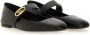 Valentino Garavani Mary-Jane Vlogo Locker Ballerina in zwart - Thumbnail 1