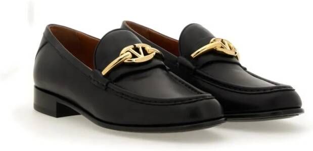 Valentino Garavani Moccasin Vlogo The Bold Edition in zwart