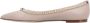 Valentino Garavani Pointed Toe Flat Shoes With Gold-Tone Rockstuds in roze - Thumbnail 1