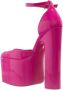 Valentino Garavani Pumps & high heels Discobox Platform Sandals Patent Leather in roze - Thumbnail 1