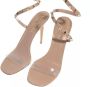 Valentino Garavani Pumps & high heels Rockstud Leather Sandals 100 mm in beige - Thumbnail 2