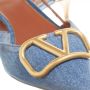 Valentino Garavani Pumps & high heels VLogo Slingback in blauw - Thumbnail 1