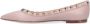 Valentino Garavani Poederroze Rockstud Platte Schoenen Pink Dames - Thumbnail 2