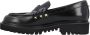 Valentino Garavani Rockstud Leather Loafers in zwart - Thumbnail 1