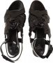 Valentino Garavani Sandalen Atelier Rose Edition Sandals Leather in zwart - Thumbnail 1