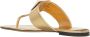 Valentino Garavani Sandalen Leather Sandals in goud - Thumbnail 1