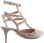 Valentino Garavani Sandalen met hak Ankle Strap in taupe - Thumbnail 1