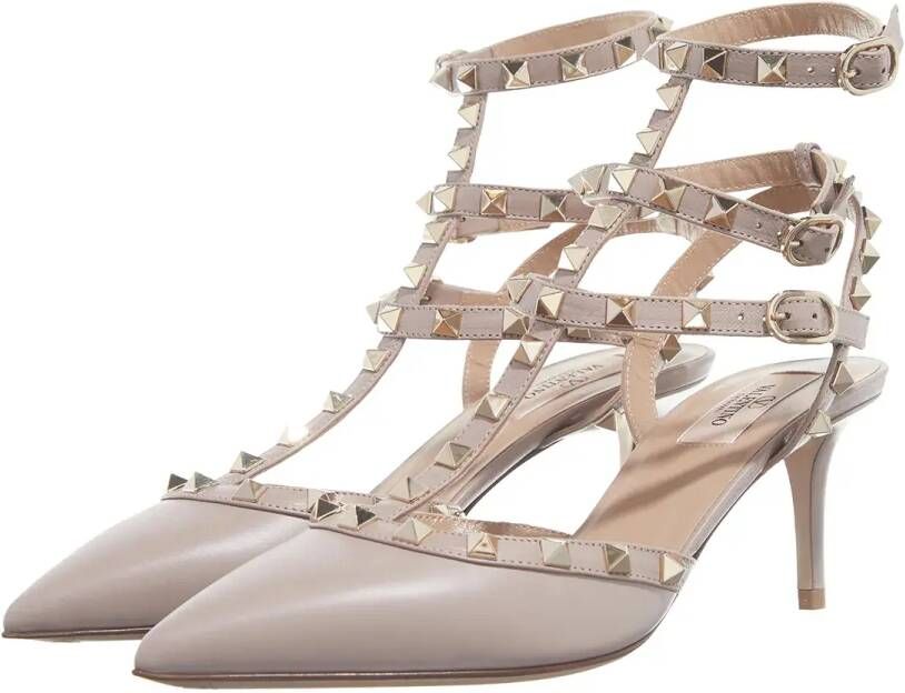 Valentino Garavani Sandalen met hak Ankle Strap in taupe