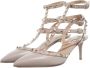 Valentino Garavani Sandalen met hak Ankle Strap in taupe - Thumbnail 1
