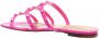 Valentino Garavani Sandalen Rockstud Flat Sandals Patent Leather in roze - Thumbnail 1