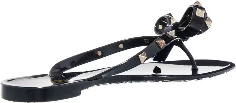 Valentino Garavani Sandalen 'Rockstud' Flip-Flop Sandals – Black in zwart