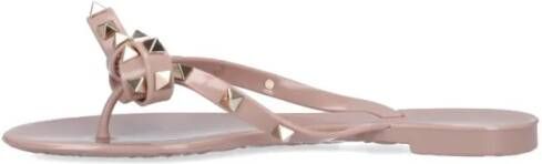 Valentino Garavani Sandalen "Rockstud" Flip Flops – Pink in roze