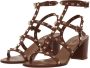 Valentino Garavani Sandalen Rockstud Sandals in bruin - Thumbnail 1