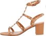 Valentino Garavani Sandalen Rockstud Sandals in bruin - Thumbnail 1