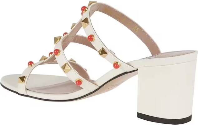 Valentino Garavani Sandalen Rockstud T. 60 Slide in wit