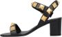 Valentino Garavani Sandalen Roman Stud Calfskin Sandal in zwart - Thumbnail 1