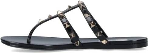 Valentino Garavani Sandalen 'Roman Studs' Sandals – Black in zwart