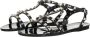 Valentino Garavani Zwarte Rockstud Sandalen met Gesp Sluiting Black Dames - Thumbnail 2
