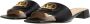 Valentino Garavani Sandalen Slide Antique Brass in zwart - Thumbnail 1