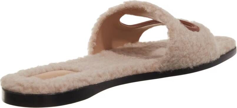 Valentino Garavani Sandalen Slide Vlogo Cut-Out in beige