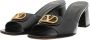 Valentino Garavani Sandalen Slides Vlogo in zwart - Thumbnail 1