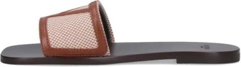 Valentino Garavani Sandalen Superstar' Slide Sandals – Black Beige in zwart