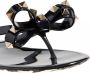 Valentino Garavani Zwarte Rockstud Teenslippers Black Dames - Thumbnail 2