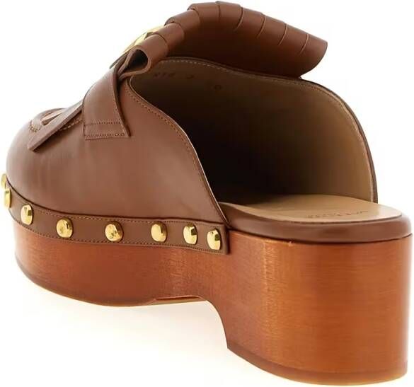 Valentino Garavani Sandalen 'Vlogo Signature' Clogs in bruin