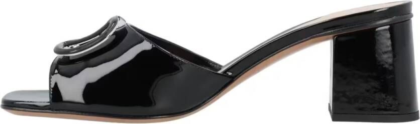 Valentino Garavani Sandalen Vlogo Signature Sandals Black in zwart
