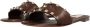 Valentino Garavani Slippers & Mules Slide Rockstud in bruin - Thumbnail 1