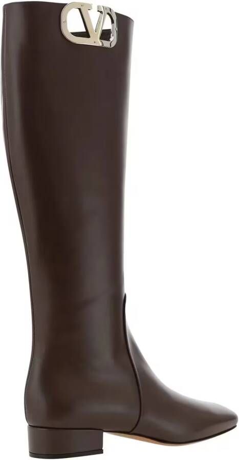 Valentino Garavani Leren Logo Laarzen Vrouwen Italië - Foto 3