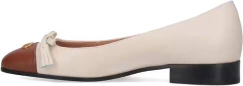 Valentino Garavani "Valet Du Roi" Ballet Flats – Cream in beige