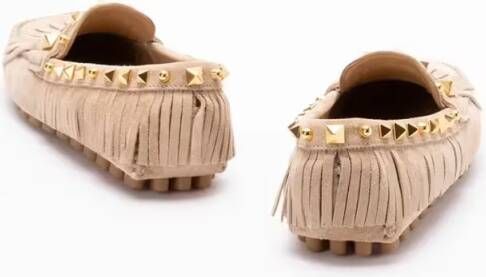 Valentino Garavani `Vg Plaster Caster` Loafers in beige