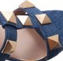Valentino Garavani Pumps & high heels Rockstud Mules in blauw - Thumbnail 1