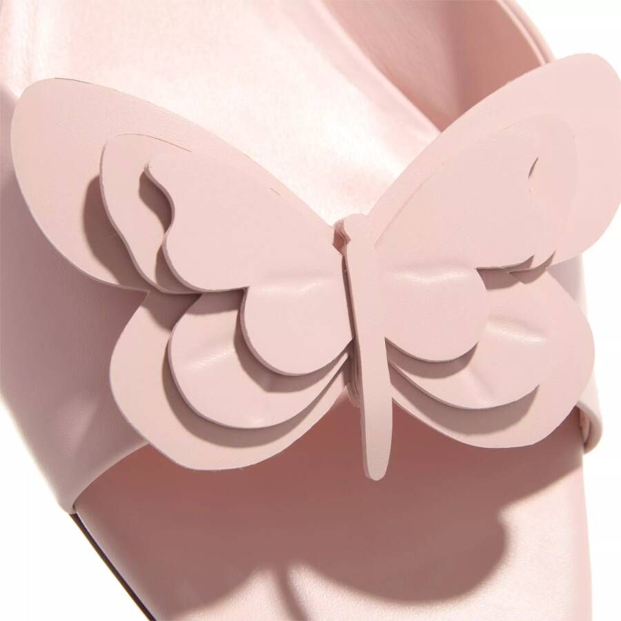 Valentino Garavani Sandalen Slide Archive Butterfly in poeder roze