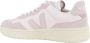 Veja Witte Leren Sneakers Stijlvol Comfort Purple Dames - Thumbnail 2