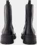 Versace Zwarte Leren Laarzen met Elasche Inzetstukken Black Dames - Thumbnail 2