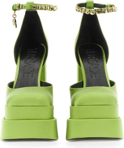 Versace Hoge hakken Platform Pumps "Medusa Aevitas" in groen
