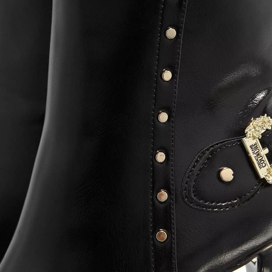Versace Jeans Couture Zwarte Enkellaarzen voor Dames Black Dames